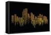 City Scene on Night Time-naKornCreate-Framed Stretched Canvas