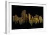 City Scene on Night Time-naKornCreate-Framed Premium Giclee Print