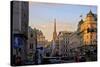 City Scene with St. Stephen's Cathedral in Background, Vienna, Austria, Europe-Neil Farrin-Stretched Canvas