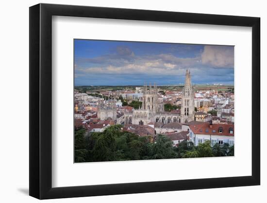 City Showing the Gothic Cathedral, UNESCO World Heritage Site, Burgos, Castile and Leon, Spain-Alex Robinson-Framed Photographic Print