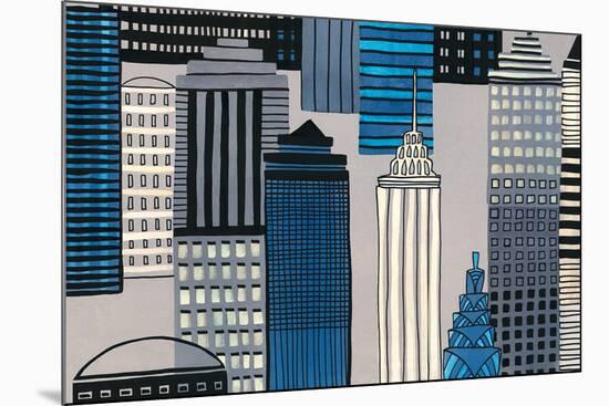 City Sights I-Sandra Jacobs-Mounted Giclee Print