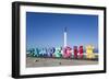 City Sign, Angel Maya Statue in the background, San Francisco del Campeche, State of Campeche-Richard Maschmeyer-Framed Photographic Print