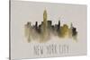 City Silhouettes V-Grace Popp-Stretched Canvas