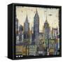 City Sketches-Liz Jardine-Framed Stretched Canvas