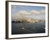 City Skyline Across the Harbor, Boston, Massachusetts, New England, USA-Amanda Hall-Framed Photographic Print