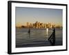 City Skyline Across the Harbor, Boston, Massachusetts, New England, USA-Amanda Hall-Framed Photographic Print
