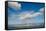 City skyline against cloudy sky, Seattle, Washington, USA-Panoramic Images-Framed Stretched Canvas