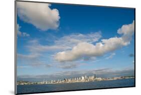 City skyline against cloudy sky, Seattle, Washington, USA-Panoramic Images-Mounted Photographic Print