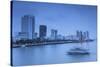 City Skyline Along Han River at Dusk, Da Nang, Vietnam, Indochina, Southeast Asia, Asia-Ian Trower-Stretched Canvas