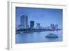 City Skyline Along Han River at Dusk, Da Nang, Vietnam, Indochina, Southeast Asia, Asia-Ian Trower-Framed Photographic Print