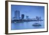 City Skyline Along Han River at Dusk, Da Nang, Vietnam, Indochina, Southeast Asia, Asia-Ian Trower-Framed Photographic Print