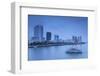 City Skyline Along Han River at Dusk, Da Nang, Vietnam, Indochina, Southeast Asia, Asia-Ian Trower-Framed Photographic Print