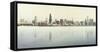 City skyline along Lake Michigan, Chicago, Illinois, USA-Panoramic Images-Framed Stretched Canvas
