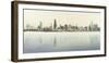 City skyline along Lake Michigan, Chicago, Illinois, USA-Panoramic Images-Framed Photographic Print