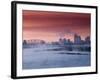 City Skyline along Ohio River, Louisville, Kentucky, USA-Walter Bibikow-Framed Photographic Print