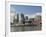 City Skyline along the Ohio River, Cincinnati, Ohio-Walter Bibikow-Framed Photographic Print