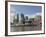 City Skyline along the Ohio River, Cincinnati, Ohio-Walter Bibikow-Framed Photographic Print