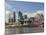 City Skyline along the Ohio River, Cincinnati, Ohio-Walter Bibikow-Mounted Photographic Print