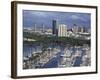 City Skyline and Beach, Honolulu, Oahu, Hawaii-Randa Bishop-Framed Photographic Print