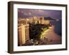 City Skyline and Beach, Honolulu, Oahu, Hawaii-Randa Bishop-Framed Photographic Print
