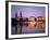 City Skyline and Binnenalster Lake, Hamburg, Schleswig-Holstein, Germany-Steve Vidler-Framed Photographic Print