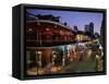 City Skyline and Bourbon Street, New Orleans, Louisiana, United States of America, North America-Gavin Hellier-Framed Stretched Canvas