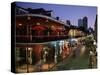 City Skyline and Bourbon Street, New Orleans, Louisiana, United States of America, North America-Gavin Hellier-Stretched Canvas