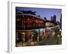 City Skyline and Bourbon Street, New Orleans, Louisiana, United States of America, North America-Gavin Hellier-Framed Photographic Print