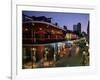 City Skyline and Bourbon Street, New Orleans, Louisiana, United States of America, North America-Gavin Hellier-Framed Photographic Print