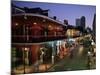 City Skyline and Bourbon Street, New Orleans, Louisiana, United States of America, North America-Gavin Hellier-Mounted Photographic Print