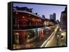 City Skyline and Bourbon Street, New Orleans, Louisiana, United States of America, North America-Gavin Hellier-Framed Stretched Canvas