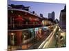 City Skyline and Bourbon Street, New Orleans, Louisiana, United States of America, North America-Gavin Hellier-Mounted Photographic Print