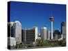 City Skyline and Calgary Tower, Calgary, Alberta, Canada, North America-Hans Peter Merten-Stretched Canvas