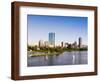 City Skyline and Charles River, Boston, Massachusetts, USA-Amanda Hall-Framed Photographic Print