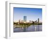 City Skyline and Charles River, Boston, Massachusetts, USA-Amanda Hall-Framed Photographic Print