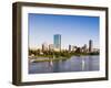 City Skyline and Charles River, Boston, Massachusetts, USA-Amanda Hall-Framed Photographic Print