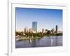 City Skyline and Charles River, Boston, Massachusetts, USA-Amanda Hall-Framed Photographic Print