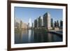 City Skyline and Chicago River, Chicago-Alan Klehr-Framed Photographic Print