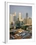 City Skyline and Chinatown Rooftops, Singapore-Steve Vidler-Framed Photographic Print