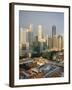 City Skyline and Chinatown Rooftops, Singapore-Steve Vidler-Framed Photographic Print