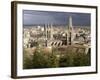 City Skyline and Christian Cathedral, Burgos, Castilla-Leon (Castile), Spain-John Miller-Framed Photographic Print