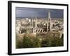 City Skyline and Christian Cathedral, Burgos, Castilla-Leon (Castile), Spain-John Miller-Framed Photographic Print