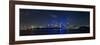 City Skyline and Harbour Bridge at Night, Sydney, New South Wales, Australia, Pacific-Giles Bracher-Framed Photographic Print