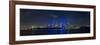 City Skyline and Harbour Bridge at Night, Sydney, New South Wales, Australia, Pacific-Giles Bracher-Framed Photographic Print