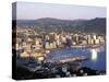 City Skyline and Harbour, Wellington, North Island, New Zealand-Steve Vidler-Stretched Canvas