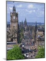 City Skyline and High Level View over Princes Street, City Centre, Edinburgh, Lothian, Scotland, UK-Neale Clarke-Mounted Photographic Print