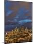 City skyline and Interstate 90 and 5 from Rizal Bridge in downtown Seattle, Washington State, USA-Chuck Haney-Mounted Photographic Print