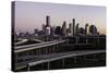 City Skyline and Interstate, Houston, Texas, United States of America, North America-Gavin-Stretched Canvas
