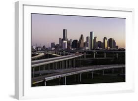 City Skyline and Interstate, Houston, Texas, United States of America, North America-Gavin-Framed Photographic Print