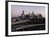 City Skyline and Interstate, Houston, Texas, United States of America, North America-Gavin-Framed Photographic Print